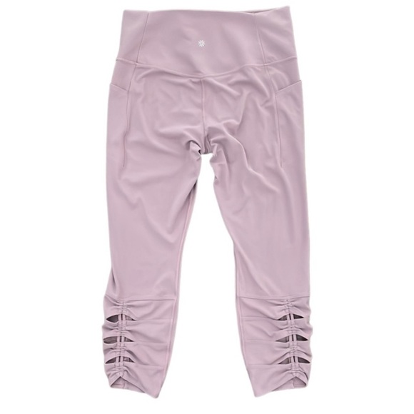 Athleta Salutation Stash Pocket II Clinch 7/8th PINK Colour - Picture 2 of 5